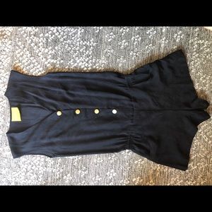 Black silk romper play suit playsuit